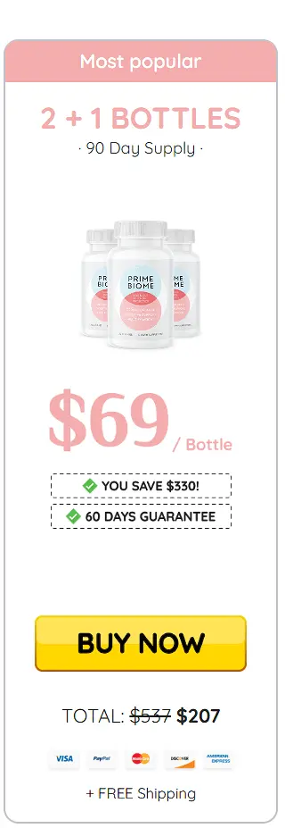 primebiome 3 bottle